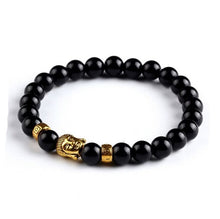Indlæs billede til gallerivisning OIQUEI Antique Yoga Om Charm Metal Pendant Buddha Men Bracelet Jewelry 2018 Tiger Eye Stone Lava Rock Buddhist Prayer Bracelets