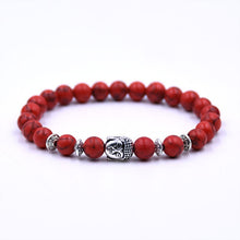 Indlæs billede til gallerivisning OIQUEI Antique Yoga Om Charm Metal Pendant Buddha Men Bracelet Jewelry 2018 Tiger Eye Stone Lava Rock Buddhist Prayer Bracelets
