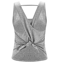 Načíst obrázek do prohlížeče Galerie, LEOQ Seamless Yoga Shirts Both Wear Sports Crop Top Workout Women Sleeveless Backless Gym Tops Athletic Fitness Vest Active Wear