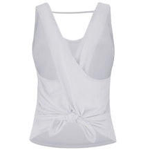 Načíst obrázek do prohlížeče Galerie, LEOQ Seamless Yoga Shirts Both Wear Sports Crop Top Workout Women Sleeveless Backless Gym Tops Athletic Fitness Vest Active Wear