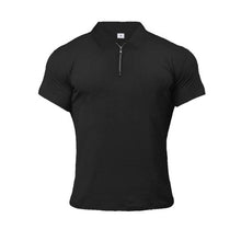 Načíst obrázek do prohlížeče Galerie, Muscleguys Man Fashion Polo Shirt Casual Fashion Plain Color Short Sleeve High Quality Slim Polo Shirt Men Fitness Polo homme
