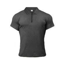 Načíst obrázek do prohlížeče Galerie, Muscleguys Man Fashion Polo Shirt Casual Fashion Plain Color Short Sleeve High Quality Slim Polo Shirt Men Fitness Polo homme