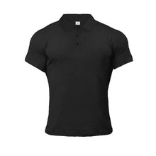 Načíst obrázek do prohlížeče Galerie, Muscleguys Man Fashion Polo Shirt Casual Fashion Plain Color Short Sleeve High Quality Slim Polo Shirt Men Fitness Polo homme