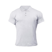 Načíst obrázek do prohlížeče Galerie, Muscleguys Man Fashion Polo Shirt Casual Fashion Plain Color Short Sleeve High Quality Slim Polo Shirt Men Fitness Polo homme