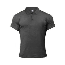 Načíst obrázek do prohlížeče Galerie, Muscleguys Man Fashion Polo Shirt Casual Fashion Plain Color Short Sleeve High Quality Slim Polo Shirt Men Fitness Polo homme