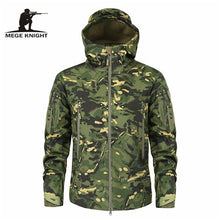 Load image into Gallery viewer, Mege Brand Clothing Autumn Men's Military Camouflage Fleece Jacket Army Tactical Clothing  Multicam Male Camouflage Windbreakers
