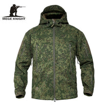 Load image into Gallery viewer, Mege Brand Clothing Autumn Men's Military Camouflage Fleece Jacket Army Tactical Clothing  Multicam Male Camouflage Windbreakers