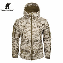 Load image into Gallery viewer, Mege Brand Clothing Autumn Men's Military Camouflage Fleece Jacket Army Tactical Clothing  Multicam Male Camouflage Windbreakers
