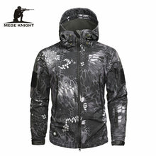 Load image into Gallery viewer, Mege Brand Clothing Autumn Men's Military Camouflage Fleece Jacket Army Tactical Clothing  Multicam Male Camouflage Windbreakers