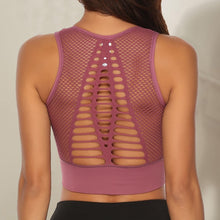 Načíst obrázek do prohlížeče Galerie, Hot Fitness Women's T-shirts Workout Sports Bra Yoga Vest Backless Solid Quick Dry Running Gym Sport bra Yoga Shirts Tank Top