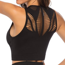 Načíst obrázek do prohlížeče Galerie, Hot Fitness Women's T-shirts Workout Sports Bra Yoga Vest Backless Solid Quick Dry Running Gym Sport bra Yoga Shirts Tank Top