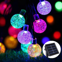 Indlæs billede til gallerivisning NEW 20/30/50 LED Crystal ball LED Solar Lamp Power LED String Fairy Lights Solar Garlands Garden Christmas Decor For Outdoor