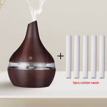 Load image into Gallery viewer, saengQ Humidifier Electric Aroma Air Diffuser Wood Ultrasonic Air Humidifier Essential Oil Aromatherapy Cool Mist Maker For Home