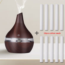 Load image into Gallery viewer, saengQ Humidifier Electric Aroma Air Diffuser Wood Ultrasonic Air Humidifier Essential Oil Aromatherapy Cool Mist Maker For Home