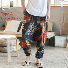 Load image into Gallery viewer, Baggy Cotton Linen Pants