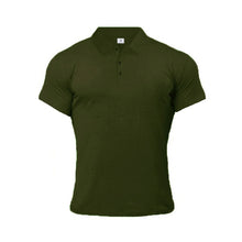 Načíst obrázek do prohlížeče Galerie, Muscleguys Man Fashion Polo Shirt Casual Fashion Plain Color Short Sleeve High Quality Slim Polo Shirt Men Fitness Polo homme
