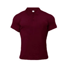 Načíst obrázek do prohlížeče Galerie, Muscleguys Man Fashion Polo Shirt Casual Fashion Plain Color Short Sleeve High Quality Slim Polo Shirt Men Fitness Polo homme