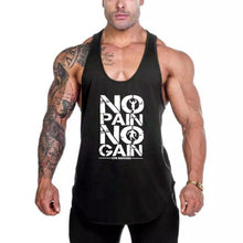 Charger l'image dans la galerie, Yback Mens Mesh No Pain No Gain GYm Vest Tank Tops undershirts Sports Quick Dry Fit Clothing Causal Sleeveless Sportswear