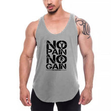 Charger l'image dans la galerie, Yback Mens Mesh No Pain No Gain GYm Vest Tank Tops undershirts Sports Quick Dry Fit Clothing Causal Sleeveless Sportswear