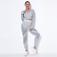 Load image into Gallery viewer, Two 2 Piece Crop Top Bra Leggings