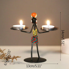 Load image into Gallery viewer, Strongwell Nordic Metal Candlestick Abstract Character Sculpture Candle Holder Decor Handmade Figurines Home Decoration Art Gift