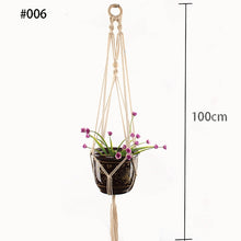 Indlæs billede til gallerivisning Hot sales 100% handmade macrame plant hanger flower /pot hanger for wall decoration countyard garden