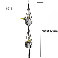 Indlæs billede til gallerivisning Hot sales 100% handmade macrame plant hanger flower /pot hanger for wall decoration countyard garden