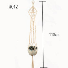 Indlæs billede til gallerivisning Hot sales 100% handmade macrame plant hanger flower /pot hanger for wall decoration countyard garden