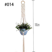 Indlæs billede til gallerivisning Hot sales 100% handmade macrame plant hanger flower /pot hanger for wall decoration countyard garden