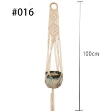 Indlæs billede til gallerivisning Hot sales 100% handmade macrame plant hanger flower /pot hanger for wall decoration countyard garden