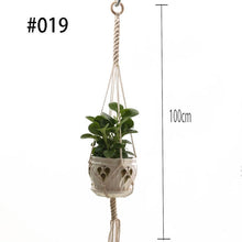 Indlæs billede til gallerivisning Hot sales 100% handmade macrame plant hanger flower /pot hanger for wall decoration countyard garden