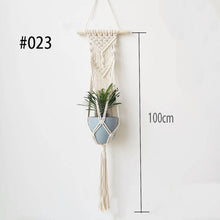 Indlæs billede til gallerivisning Hot sales 100% handmade macrame plant hanger flower /pot hanger for wall decoration countyard garden