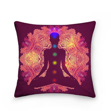 이미지를 갤러리 뷰어에 로드 , Mandala Meditation Chakras Cushion Cover Polyester Throw Pillows Sofa Home Decor Decoration Decorative Pillowcase
