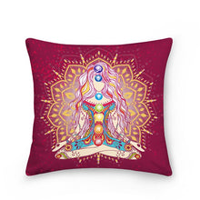 이미지를 갤러리 뷰어에 로드 , Mandala Meditation Chakras Cushion Cover Polyester Throw Pillows Sofa Home Decor Decoration Decorative Pillowcase