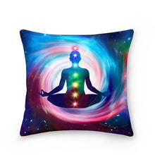 이미지를 갤러리 뷰어에 로드 , Mandala Meditation Chakras Cushion Cover Polyester Throw Pillows Sofa Home Decor Decoration Decorative Pillowcase
