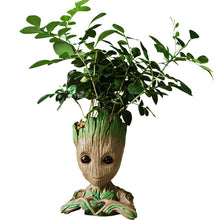 Indlæs billede til gallerivisning Groot Flowerpot Cute Model Toy Pen Pot Flower Pot Planter Figurines Tree Man Garden Planter Flower Pot Gift For Baby Kids