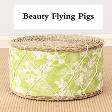 Load image into Gallery viewer, Ethnic wind straw mat thick futon tatami mat pier cushion woven cushion yoga mat meditation mat living room bay window home