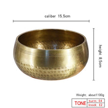 Load image into Gallery viewer, Nepal handmade Tibet Buddha sound bowl Yoga Meditation Chanting Bowl Brass Chime Handicraft music therapy Tibetan Singing Bowl