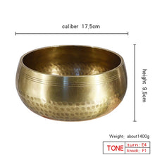 Load image into Gallery viewer, Nepal handmade Tibet Buddha sound bowl Yoga Meditation Chanting Bowl Brass Chime Handicraft music therapy Tibetan Singing Bowl