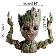 Indlæs billede til gallerivisning Groot Flowerpot Cute Model Toy Pen Pot Flower Pot Planter Figurines Tree Man Garden Planter Flower Pot Gift For Baby Kids