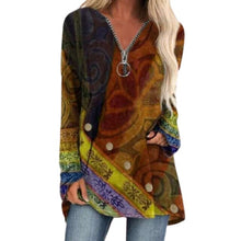 Load image into Gallery viewer, V-Neck Vintage Long T-shirts