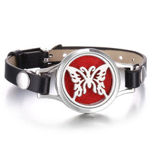Load image into Gallery viewer, New Aroma Diffuser Bracelet Aromatherapy Essential Oil Diffuser Locket Bracelets Adjustable Genuine Leather Wrap Bracelet Women