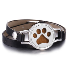 Load image into Gallery viewer, New Aroma Diffuser Bracelet Aromatherapy Essential Oil Diffuser Locket Bracelets Adjustable Genuine Leather Wrap Bracelet Women