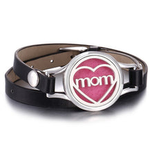 Load image into Gallery viewer, New Aroma Diffuser Bracelet Aromatherapy Essential Oil Diffuser Locket Bracelets Adjustable Genuine Leather Wrap Bracelet Women