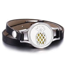 Load image into Gallery viewer, New Aroma Diffuser Bracelet Aromatherapy Essential Oil Diffuser Locket Bracelets Adjustable Genuine Leather Wrap Bracelet Women