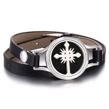 Load image into Gallery viewer, New Aroma Diffuser Bracelet Aromatherapy Essential Oil Diffuser Locket Bracelets Adjustable Genuine Leather Wrap Bracelet Women
