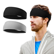 Load image into Gallery viewer, Men Sweatband Sports Headband Stretch Elastic Women Yoga Running hair band for men  Outdoor Sport Headwrap Fitness Sports safety