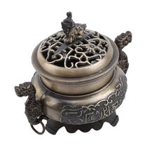 Načíst obrázek do prohlížeče Galerie, Retro Lotus Incense Burners Dragon Incense Holder Incense Burner Mini Sandalwood Censer Home Office Decor Decoration Craft