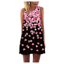 Load image into Gallery viewer, Women Vintage Boho Sleeveless Beach Printed Short Mini Dress