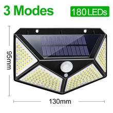 Load image into Gallery viewer, Goodland 180 100 LED Solar Light Outdoor Solar Lamp Powered Sunlight Waterproof PIR Motion Sensor Light for Garden Decoration